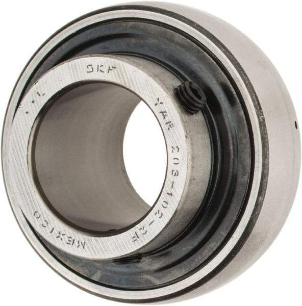 SKF - 1-1/8" ID x 2.4409" OD, 3,380 Lb Dynamic Capacity, Insert Bearing Insert Bearing - 0.7087" Race Width, 2,520 Lb Static Capacity - Industrial Tool & Supply