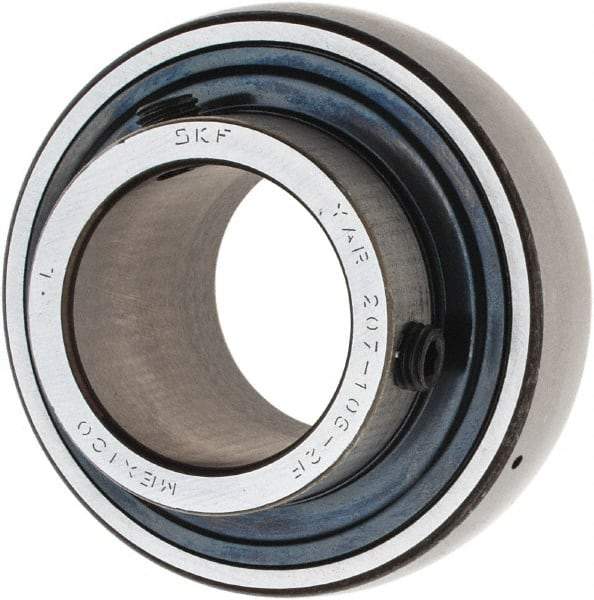 SKF - 1-3/8" ID x 2.8346" OD, 4,410 Lb Dynamic Capacity, Insert Bearing Insert Bearing - 3/4" Race Width, 3,440 Lb Static Capacity - Industrial Tool & Supply