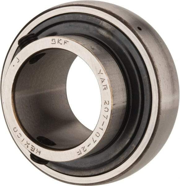 SKF - 1-7/16" ID x 2.8346" OD, 4,410 Lb Dynamic Capacity, Insert Bearing Insert Bearing - 3/4" Race Width, 3,440 Lb Static Capacity - Industrial Tool & Supply