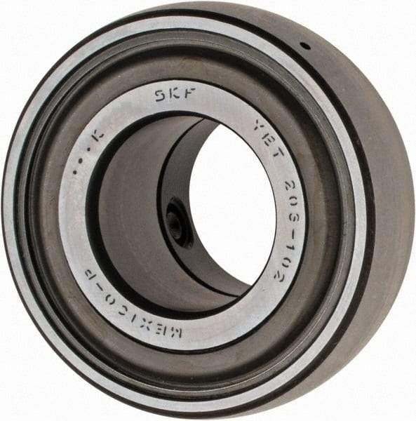 SKF - 1-1/8" ID x 2.4409" OD, 3,380 Lb Dynamic Capacity, Insert Bearing Insert Bearing - 0.7087" Race Width, 2,520 Lb Static Capacity - Industrial Tool & Supply