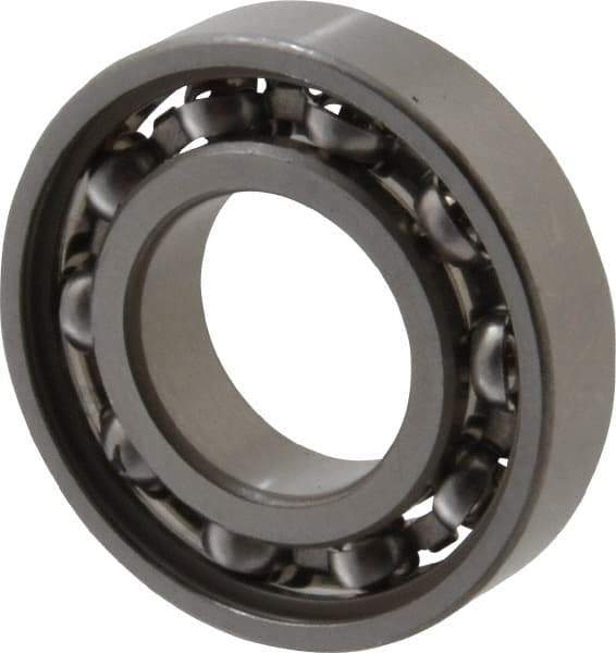 SKF - 17mm Bore Diam, 35mm OD, Open Deep Groove Radial Ball Bearing - 8mm Wide, 1 Row, Round Bore, 731 Lb Static Capacity, 1,360 Lb Dynamic Capacity - Industrial Tool & Supply