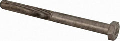 Value Collection - 1-8 UNC, 12" Length Under Head Hex Head Cap Screw - Partially Threaded, Grade 18-8 Stainless Steel, Uncoated, 1-5/16" Hex - Industrial Tool & Supply