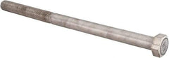 Value Collection - 1-8 UNC, 16" Length Under Head Hex Head Cap Screw - Partially Threaded, Grade 18-8 Stainless Steel, Uncoated, 1-5/16" Hex - Industrial Tool & Supply