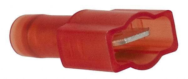 3M - 22 to 18 AWG, Nylon, Fully Insulated, Male Wire Disconnect - 1/4 Inch Wide Tab, Red, RoHS 2011/65/EU Compliant - Industrial Tool & Supply