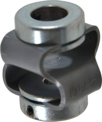 Huco - 3/8" Max Bore Diam, Flexible Flex P Double Loop Coupling - 27mm OD, Polyurethane - Industrial Tool & Supply