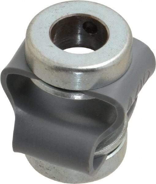 Huco - 3/8" Max Bore Diam, Flexible Flex P Double Loop Coupling - 27mm OD, Polyurethane - Industrial Tool & Supply