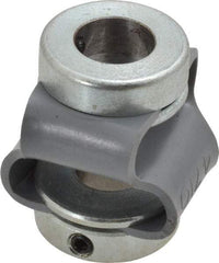 Huco - 3/8" Max Bore Diam, Flexible Flex P Double Loop Coupling - 27mm OD, Polyurethane - Industrial Tool & Supply