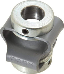 Huco - 3/8" Max Bore Diam, Flexible Flex P Double Loop Coupling - 27mm OD, Polyurethane - Industrial Tool & Supply