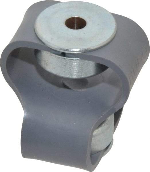 Huco - 1/2" Max Bore Diam, Flexible Flex P Double Loop Coupling - 48mm OD, Polyurethane - Industrial Tool & Supply