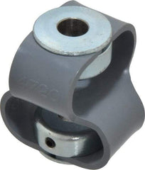 Huco - 3/8" Max Bore Diam, Flexible Flex P Double Loop Coupling - 48mm OD, Polyurethane - Industrial Tool & Supply