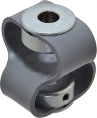 Huco - 7/16" Max Bore Diam, Flexible Flex P Double Loop Coupling - 48mm OD, Polyurethane - Industrial Tool & Supply
