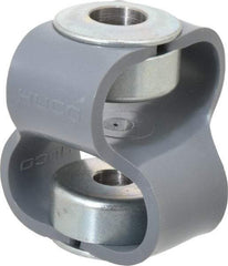 Huco - 1/2" Max Bore Diam, Flexible Flex P Double Loop Coupling - 54mm OD, Polyurethane - Industrial Tool & Supply