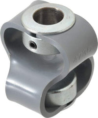 Huco - 5/8" Max Bore Diam, Flexible Flex P Double Loop Coupling - 54mm OD, Polyurethane - Industrial Tool & Supply