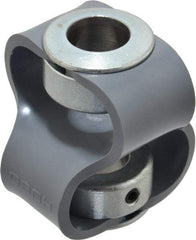 Huco - 5/8" Max Bore Diam, Flexible Flex P Double Loop Coupling - 54mm OD, Polyurethane - Industrial Tool & Supply