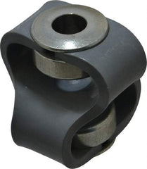 Huco - 1/2" Max Bore Diam, Flexible Flex P Double Loop Coupling - 56mm OD, Polyurethane - Industrial Tool & Supply