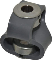 Huco - 5/8" Max Bore Diam, Flexible Flex P Double Loop Coupling - 56mm OD, Polyurethane - Industrial Tool & Supply
