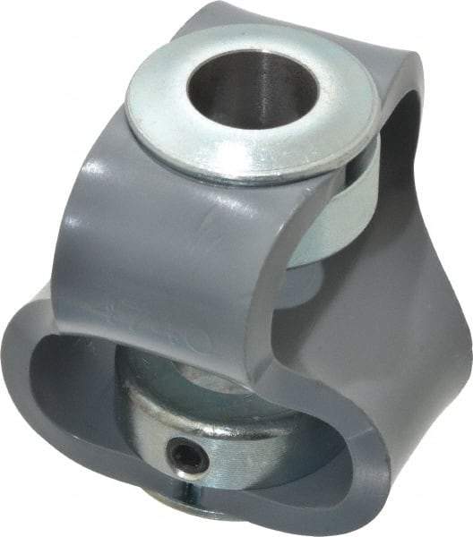 Huco - 5/8" Max Bore Diam, Flexible Flex P Double Loop Coupling - 56mm OD, Polyurethane - Industrial Tool & Supply