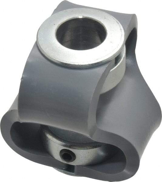 Huco - 5/8" Max Bore Diam, Flexible Flex P Double Loop Coupling - 56mm OD, Polyurethane - Industrial Tool & Supply