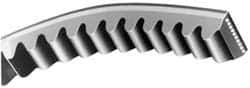Continental ContiTech - Section BX, 302" Outside Length, V-Belt - Fiber Reinforced Vytracord, Torque-Flex, No. BX300 - Industrial Tool & Supply