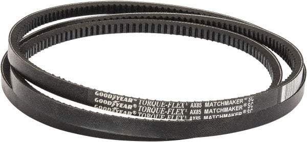 Continental ContiTech - Section AX, 87" Outside Length, V-Belt - Fiber Reinforced Vytracord, Torque-Flex, No. AX85 - Industrial Tool & Supply