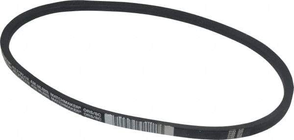 Continental ContiTech - Section A, 32" Outside Length, V-Belt - Wingprene Rubber-Impregnated Fabric, HY-T Matchmaker, No. A30 - Industrial Tool & Supply