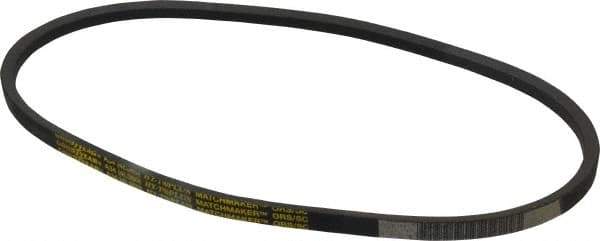 Continental ContiTech - Section A, 36" Outside Length, V-Belt - Wingprene Rubber-Impregnated Fabric, HY-T Matchmaker, No. A34 - Industrial Tool & Supply