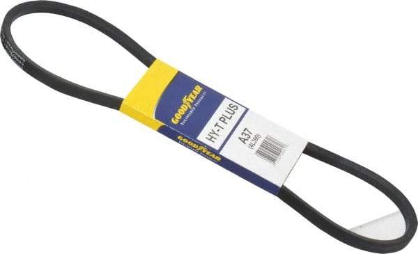 Continental ContiTech - Section A, 39" Outside Length, V-Belt - Wingprene Rubber-Impregnated Fabric, HY-T Matchmaker, No. A37 - Industrial Tool & Supply