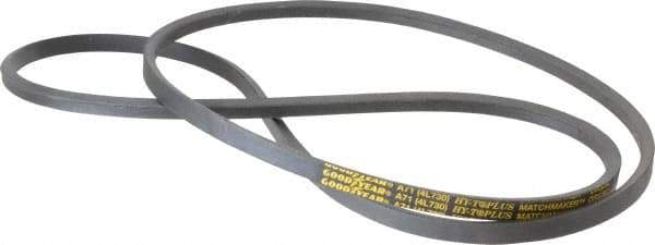 Continental ContiTech - Section A, 73" Outside Length, V-Belt - Wingprene Rubber-Impregnated Fabric, HY-T Matchmaker, No. A71 - Industrial Tool & Supply