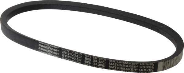 Continental ContiTech - Section B, 28" Outside Length, V-Belt - Wingprene Rubber-Impregnated Fabric, HY-T Matchmaker, No. B25 - Industrial Tool & Supply