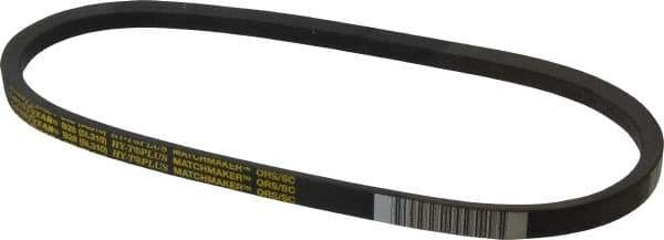 Continental ContiTech - Section B, 31" Outside Length, V-Belt - Wingprene Rubber-Impregnated Fabric, HY-T Matchmaker, No. B28 - Industrial Tool & Supply