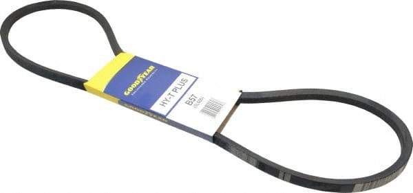 Continental ContiTech - Section B, 60" Outside Length, V-Belt - Wingprene Rubber-Impregnated Fabric, HY-T Matchmaker, No. B57 - Industrial Tool & Supply