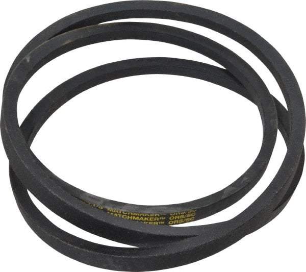 Continental ContiTech - Section B, 84" Outside Length, V-Belt - Wingprene Rubber-Impregnated Fabric, HY-T Matchmaker, No. B81 - Industrial Tool & Supply