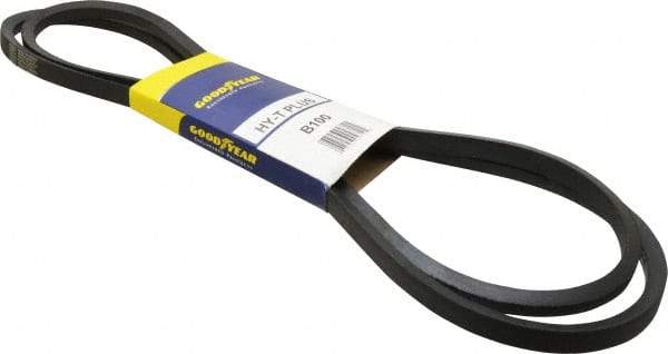 Continental ContiTech - Section B, 103" Outside Length, V-Belt - Wingprene Rubber-Impregnated Fabric, HY-T Matchmaker, No. B100 - Industrial Tool & Supply