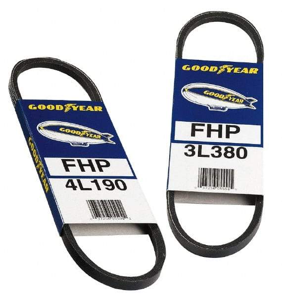 Continental ContiTech - Section 5L, 34" Outside Length, V-Belt - High Traction Rubber, Fractional HP, No. 5L340 - Industrial Tool & Supply