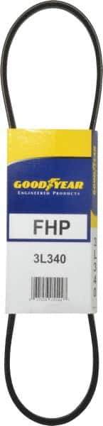Continental ContiTech - Section 3L, 34" Outside Length, V-Belt - High Traction Rubber, Fractional HP, No. 3L340 - Industrial Tool & Supply