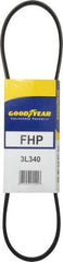 Continental ContiTech - Section 3L, 34" Outside Length, V-Belt - High Traction Rubber, Fractional HP, No. 3L340 - Industrial Tool & Supply