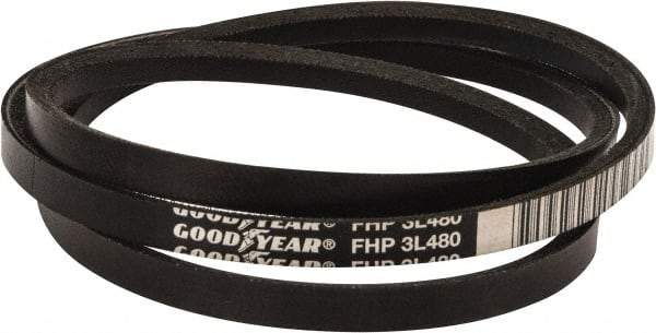 Continental ContiTech - Section 3L, 48" Outside Length, V-Belt - High Traction Rubber, Fractional HP, No. 3L480 - Industrial Tool & Supply