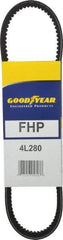 Continental ContiTech - Section 4L, 28" Outside Length, V-Belt - High Traction Rubber, Fractional HP, No. 4L280 - Industrial Tool & Supply
