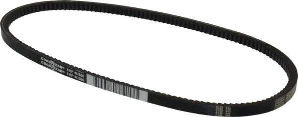 Continental ContiTech - Section 4L, 33" Outside Length, V-Belt - High Traction Rubber, Fractional HP, No. 4L330 - Industrial Tool & Supply