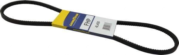 Continental ContiTech - Section 4L, 45" Outside Length, V-Belt - High Traction Rubber, Fractional HP, No. 4L450 - Industrial Tool & Supply