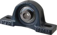 Value Collection - 4-7/8" OALBall Bearing Pillow Block - Cast Iron - Industrial Tool & Supply
