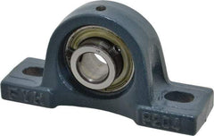 Value Collection - 5" OALBall Bearing Pillow Block - Cast Iron - Industrial Tool & Supply