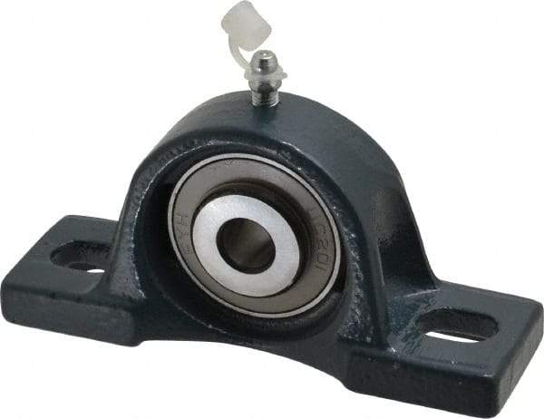 Value Collection - 4-7/8" OALBall Bearing Pillow Block - Cast Iron - Industrial Tool & Supply