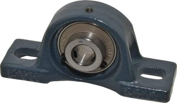 Value Collection - 4-7/8" OALBall Bearing Pillow Block - Cast Iron - Industrial Tool & Supply
