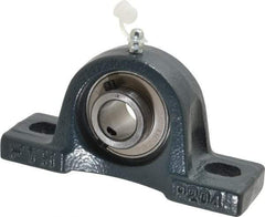 Value Collection - 5" OALBall Bearing Pillow Block - Cast Iron - Industrial Tool & Supply