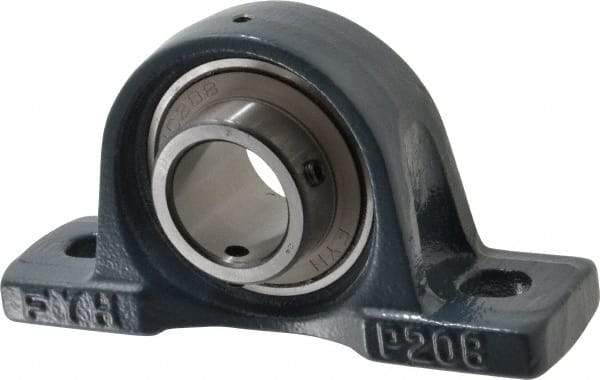 Value Collection - 7-1/8" OALBall Bearing Pillow Block - Cast Iron - Industrial Tool & Supply