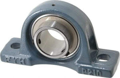 Value Collection - 8" OALBall Bearing Pillow Block - Cast Iron - Industrial Tool & Supply