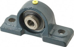 Value Collection - 4-7/8" OALBall Bearing Pillow Block - Cast Iron - Industrial Tool & Supply