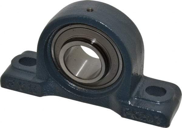 Value Collection - 6-3/4" OALBall Bearing Pillow Block - Cast Iron - Industrial Tool & Supply