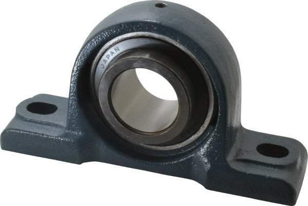 Value Collection - 8-13/16" OALBall Bearing Pillow Block - Cast Iron - Industrial Tool & Supply